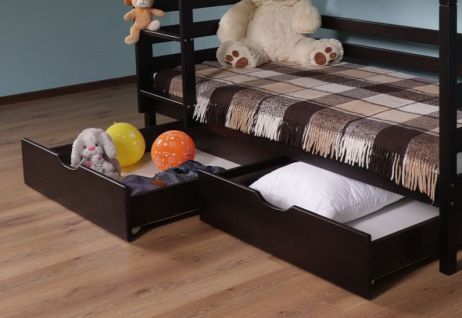 Комплект ящиков Массив Бука (2шт.) венге фотография